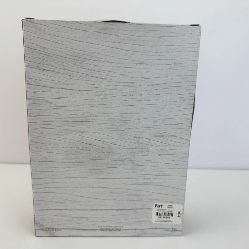 Pier 1 Imports 20 Glass Christmas Ornaments Santa Mini Size NEW